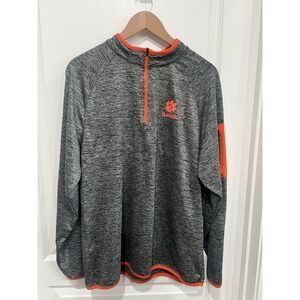 Clemson Tigers Sweater Men Large  NCAA Dri-FIT 1/4 Zip Pullover L